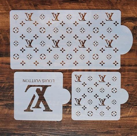 lv stencils for painting.